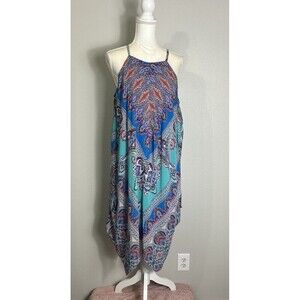 DB Established 1962 Boho Paisley Handkerchief Sleeveless Lined Dress Size 12